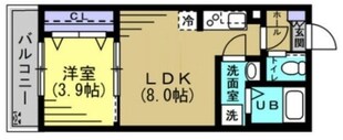 フロレゾン稲毛の物件間取画像